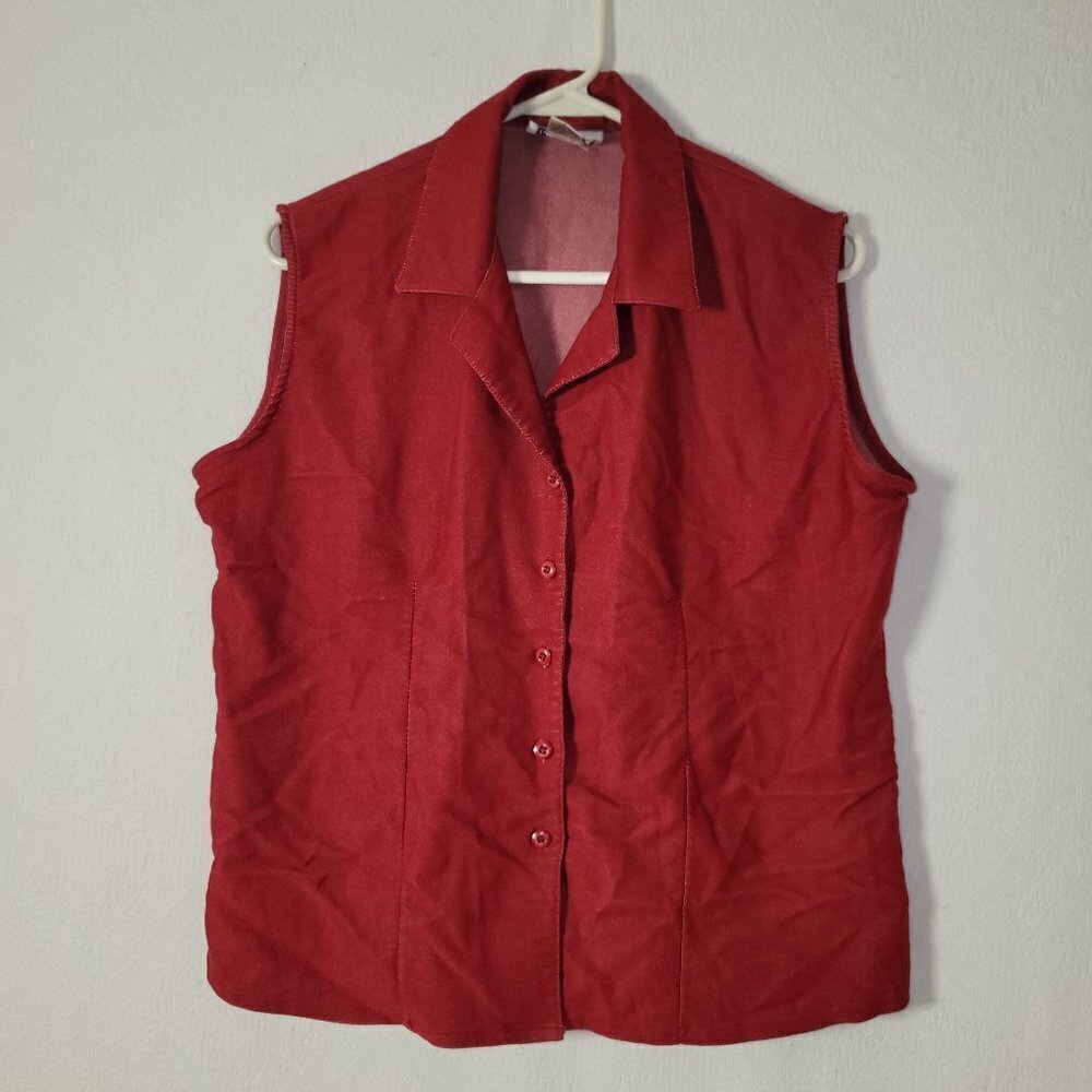 497 Indulgence Vest Red Sz L